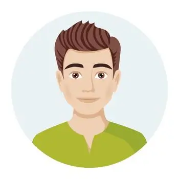 avatar Avatar illustration of a man with brown hair and a green shirt, shown in a light blue circular background.