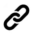 Icône de lien noire représentant l'intégration réseau et les services informatiques à Genève.