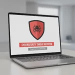 Suppression de virus et sécurité informatique à Genève L'ordinateur portable affiche un avertissement concernant la suppression de virus et la cybersécurité en raison d'une infection potentielle à Genève.