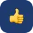 Satisfaction client et support informatique à Genève Icône jaune de pouce levé symbolisant la satisfaction client et un support informatique de premier ordre à Genève.